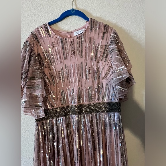 MAC DUGGAL EMBELLISHED FULL LENGTH LAYERED SLEEVE GOWN SZ 12 $698 #93582 NWOT - Picture 11 of 12